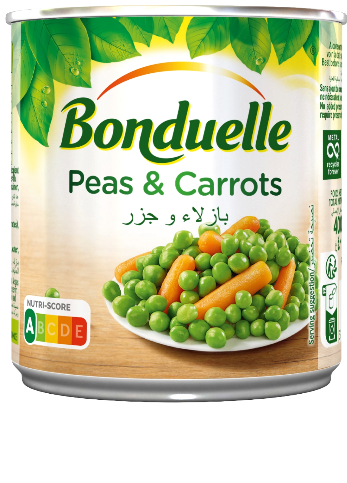 carrots and peas bonduelle