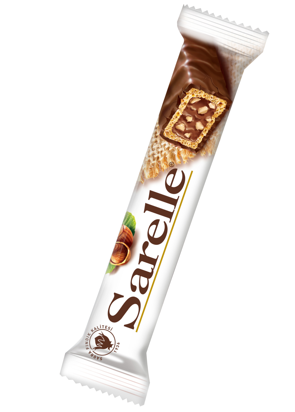 Sarelle Hazelnut and Milk Chocolate Cream Filled Wafer Covered With Milk Chocolate 33 g