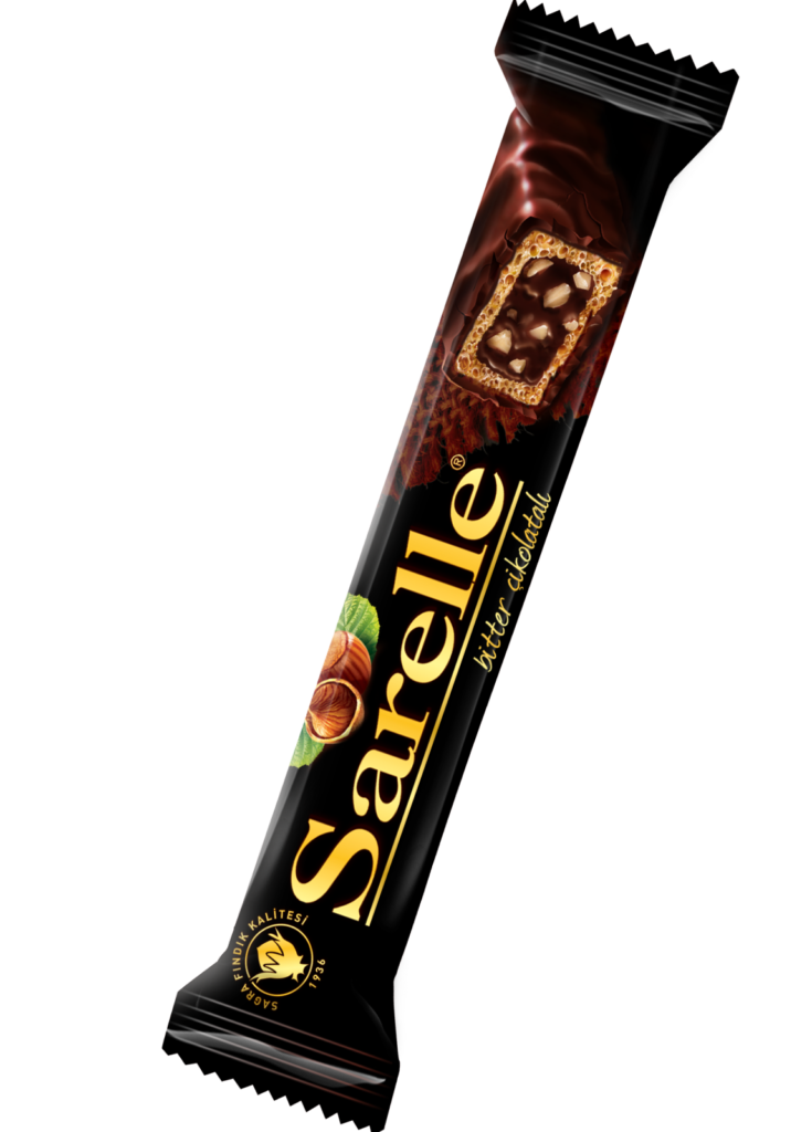 Sarelle Hazelnut and Dark Chocolate Cream Filled Wafer Covered With Dark Chocolate 33 g